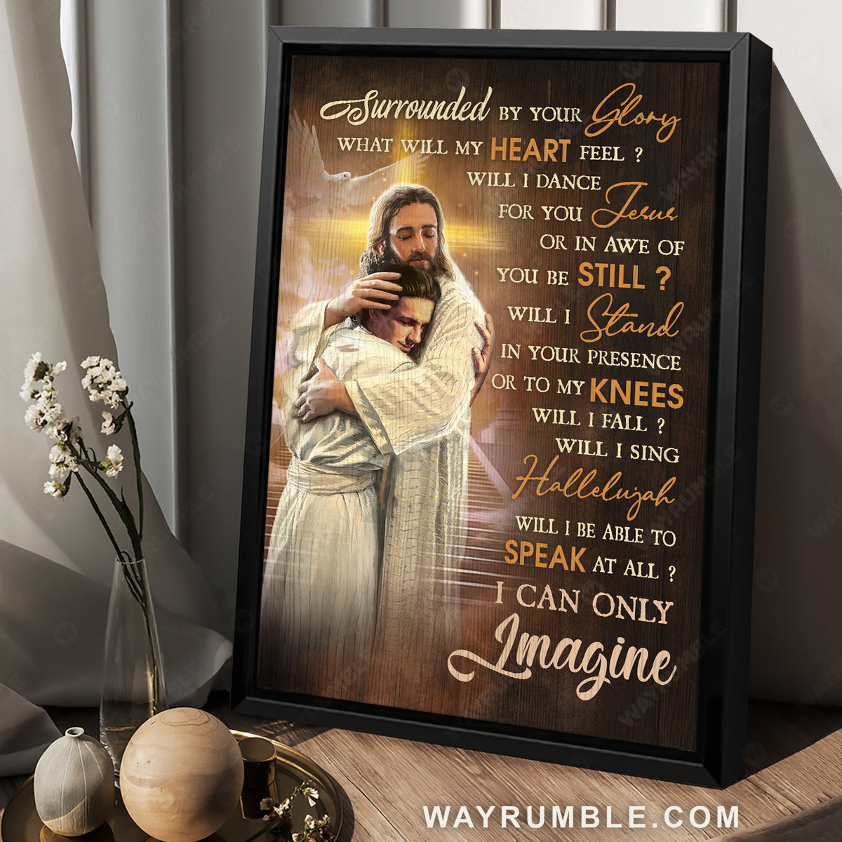 Jesus painting, Holy spirit dove, Jesus hug, Religious song, I can only imagine - Jesus Portrait Canvas Prints, Christian Wall Art