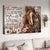 Horse painting, Cherry blossom, God made a horse from the breath of the wind - Jesus Landscape Canvas Prints, Christian Wall Art