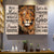 Lion king painting, Cross symbol, Way maker, miracle worker - Jesus Landscape Canvas Prints, Wall Art