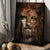 Abstract art, Lion head drawing, Lion of Judah, Beautiful Jesus painting - Jesus Portrait Canvas Prints, Christian Wall Art