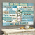 Lilies jar, Butterfly, In this house we trust in God - Jesus Landscape Canvas Prints, Wall Art