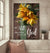 Sunflower, Hummingbird, Still Painting, Be still and know that I am God - Jesus Portrait Canvas Prints, Wall Art