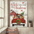 German Shepherd, Red car, Christmas Wreath, Cardinal, All hearts come home for Christmas - Dog Portrait Canvas Prints, Wall Art