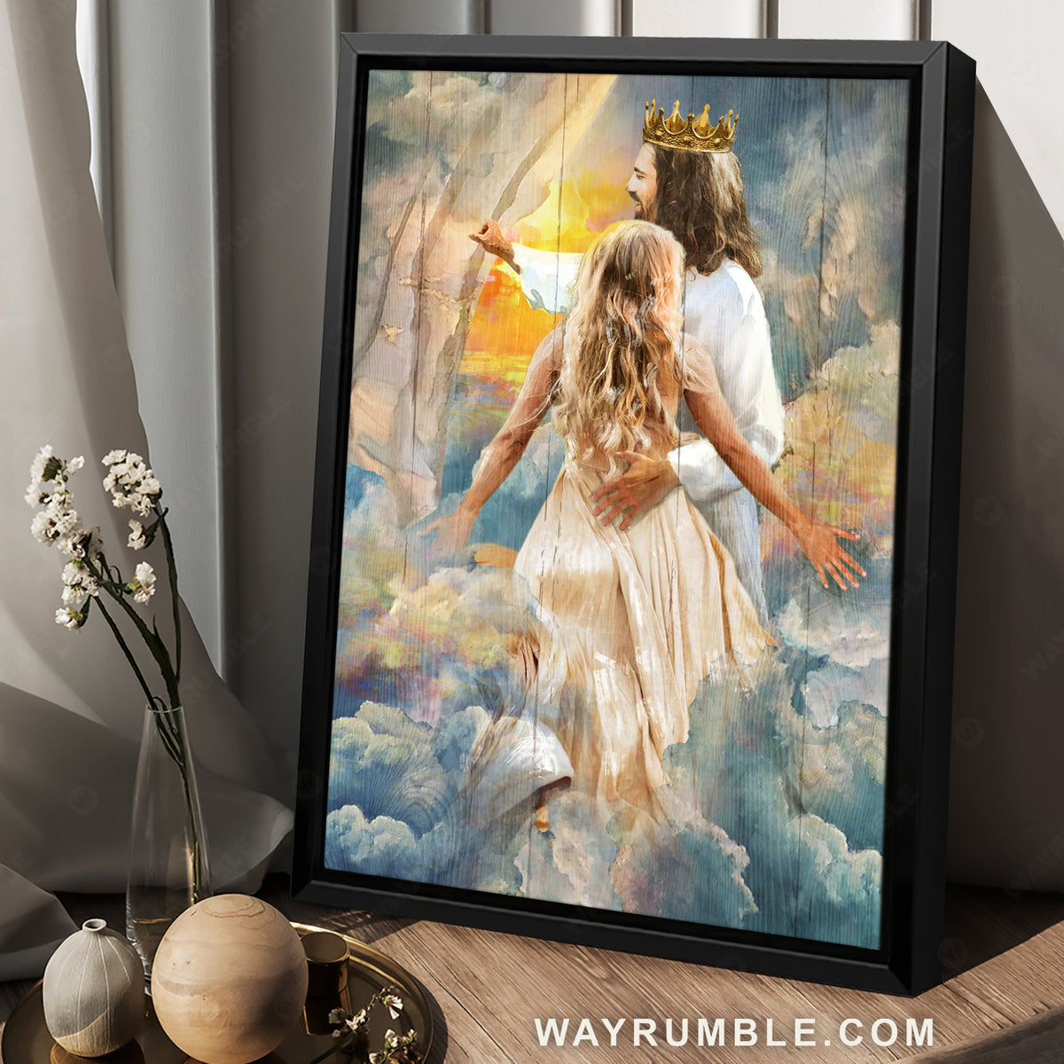 Great Jesus painting, Jesus the king, Pretty girl, Beautiful heaven - Jesus Portrait Canvas Prints, Christian Wall Art