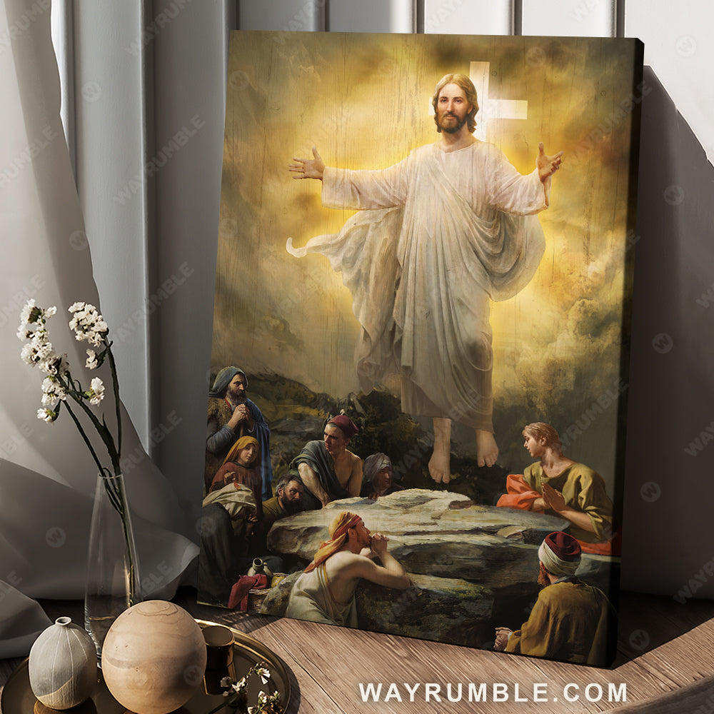 Jesus Christ, Great Lord, Faith in God, The beautiful light of Christ - Jesus Portrait Canvas Prints, Christian Wall Art