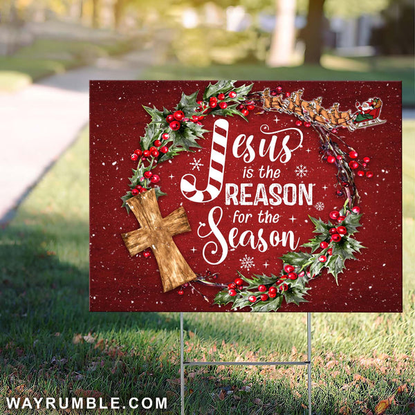 Jesus Is The Reason Presepe Ornamento di Natale Buon Natale Regalo Cristiano Decorazioni di Natale per Albero Buone Vacanze Ornamento in Ceramica Decorazione Vacanze