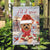 Yorkshire Terrier, Cute dog, Winter season, Christmas decoration, Let it snow - Jesus Flag