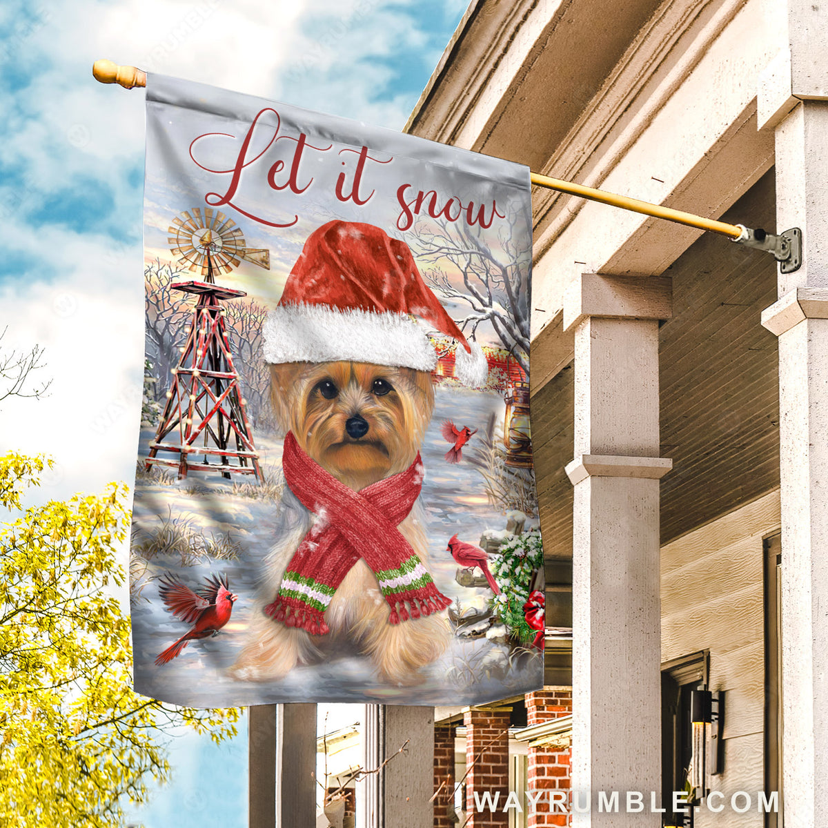Yorkshire terrier christmas decoration clearance