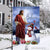 Adorable snowman, Christmas eve, Jesus painting, Star of Bethlehem, Believe - Jesus Flag