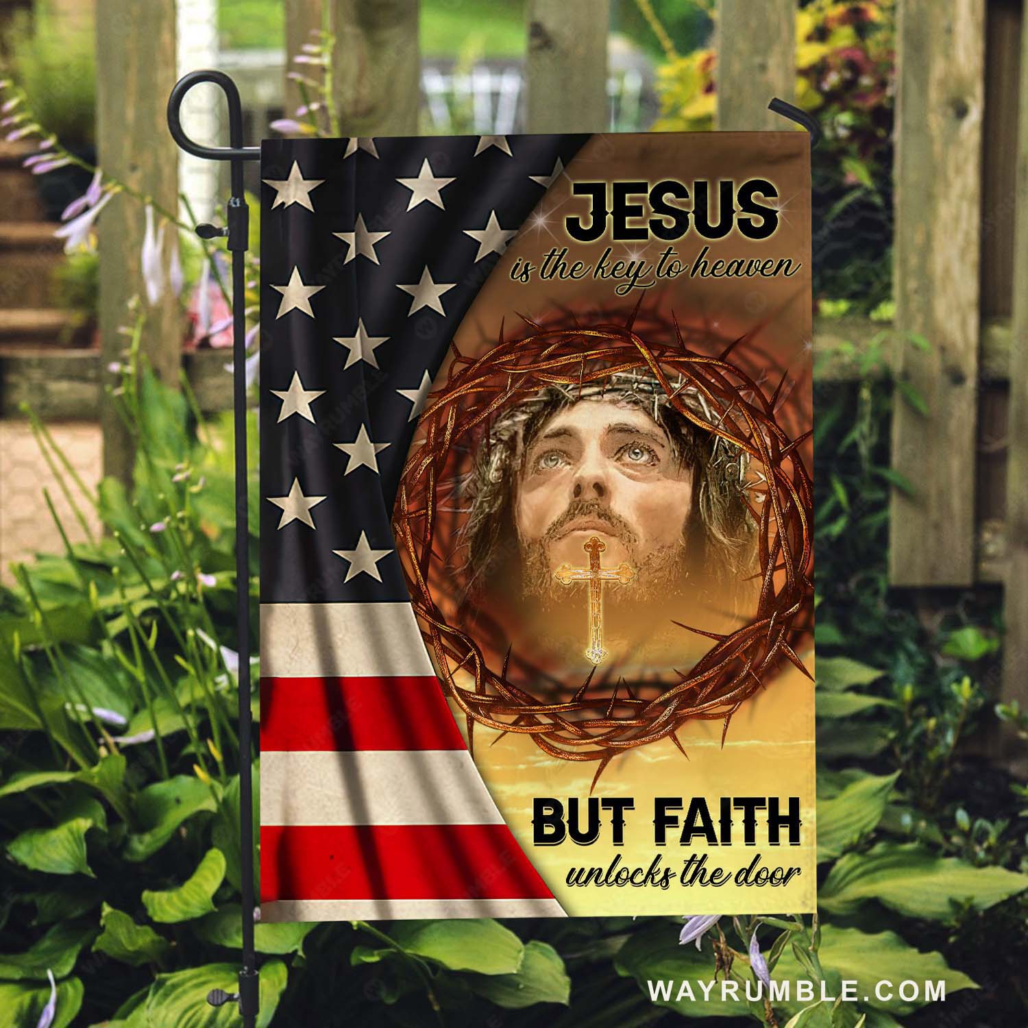Crown of thorn drawing, The real face of Jesus, Jesus is the key to heaven - Jesus Flag