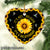 Sunflower pattern, Colorful hummingbird, It's not religion, it's a relationship - Jesus Heart Ceramic Ornament