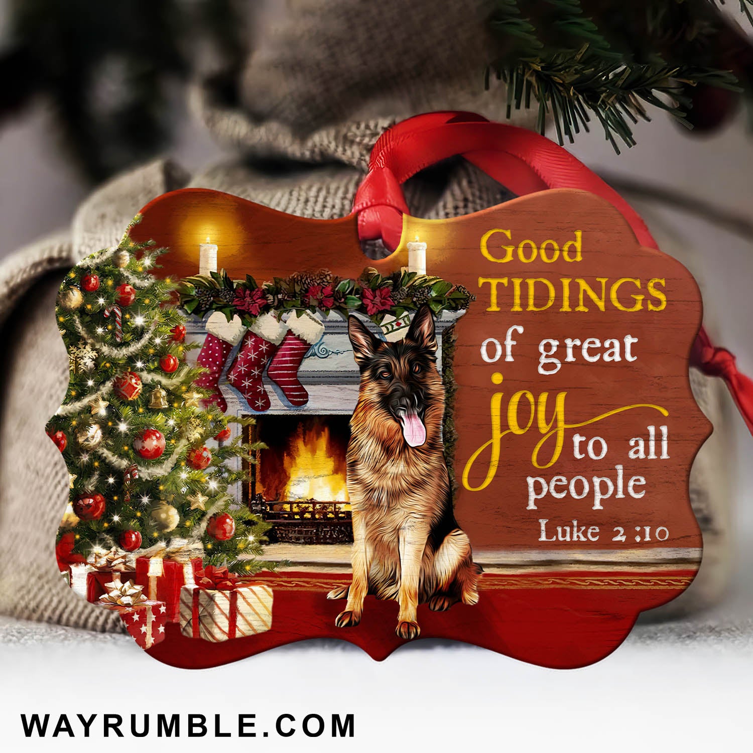 Jesus - German Shepherd - God tidings of great joy to all people