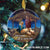 Jesus - Oh come, Let us adore him Circle Ceramic Ornament