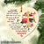 Vintage cross, rose flower, I can only imagine - Jesus Heart Ceramic Ornament