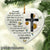Faith cross, Daisy flower, I can only imagine - Jesus Heart Ceramic Ornament