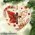 Jesus - Faith cross with maple - Fall for Jesus he never leaves - Heart Ceramic Ornament