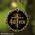 Jesus - Cross of nails - Forgiven - Circle Ceramic Ornament