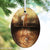 Lamb to Lion  - Oval Ceramic Ornament