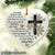 Black cross, Golden flower, I can only imagine - Jesus Heart Ceramic Ornament