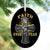 Jesus - Cross - Faith over fear - Oval Ceramic Ornament