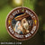 Jesus - When Christ born, o holy night - Circle Ceramic Ornament
