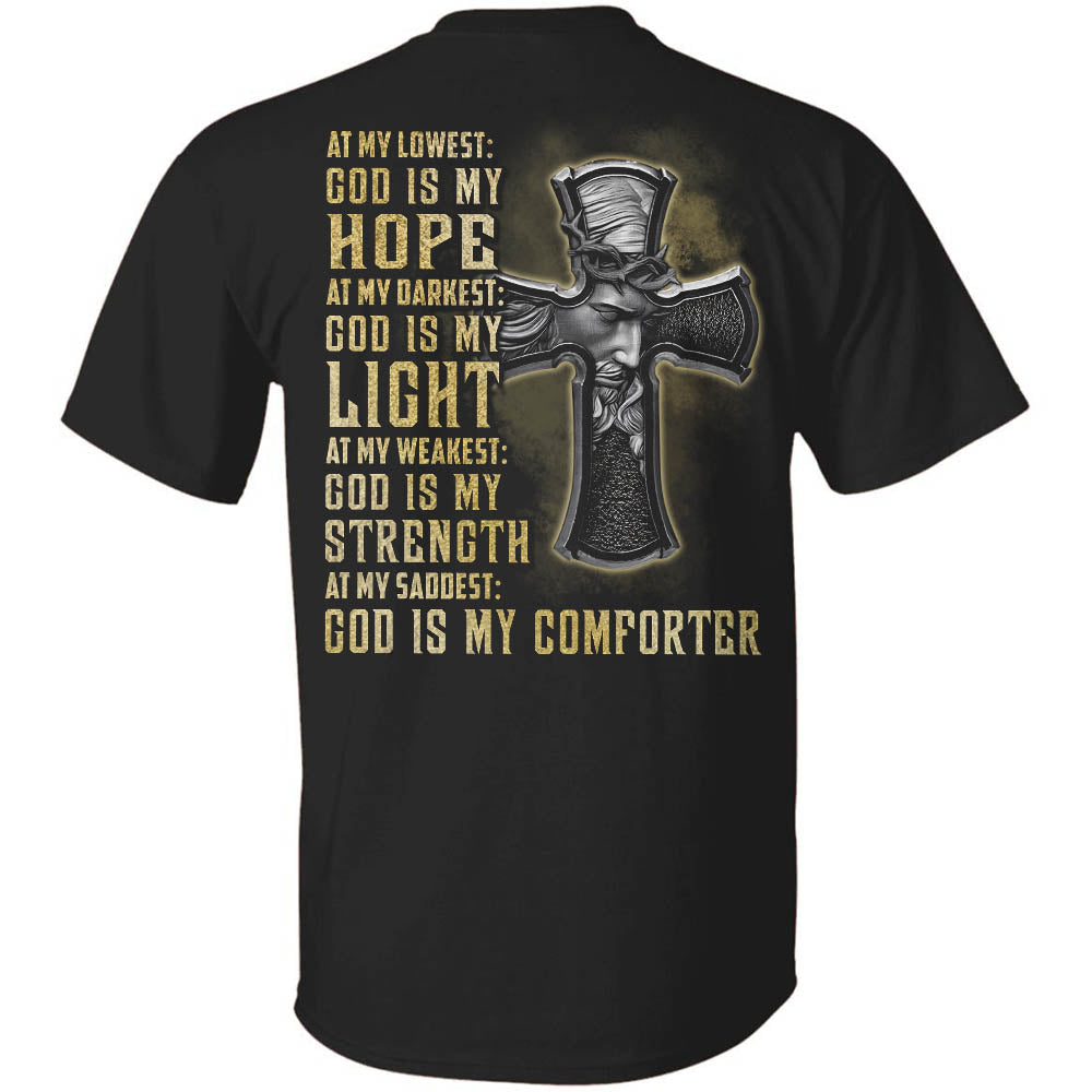 Jesus - Cross - God is my comforter - Apparel