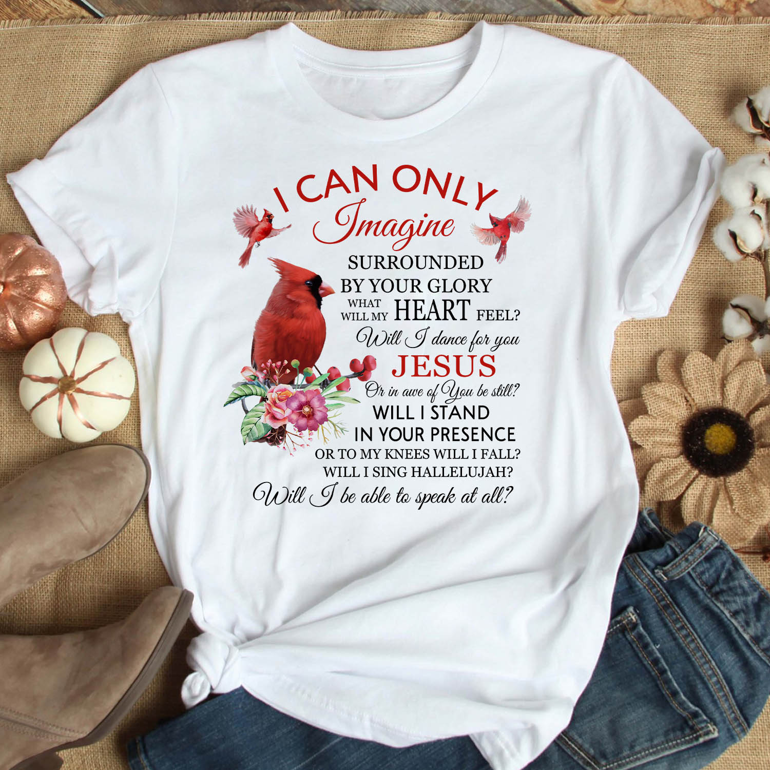 Jesus - Cardinal - I can only imagine - Apparel