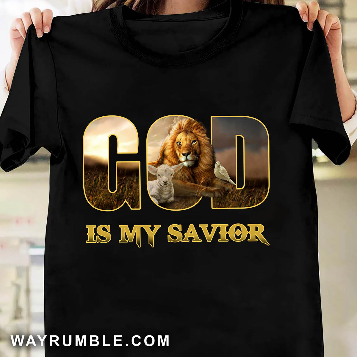 Lion of Judah, Lamb of God, Beautiful spirits, God is my savior - Jesus Black Apparel