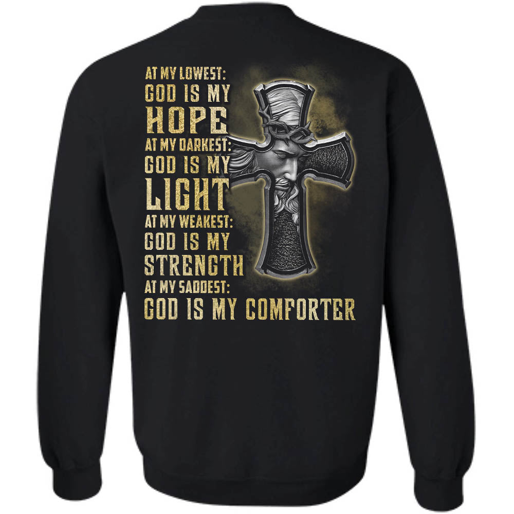 Jesus - Cross - God is my comforter - Apparel