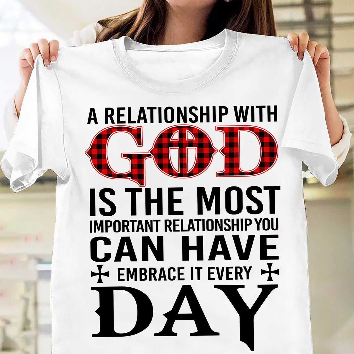 Jesus - A relationship with God is the most important relationship - White Apparel