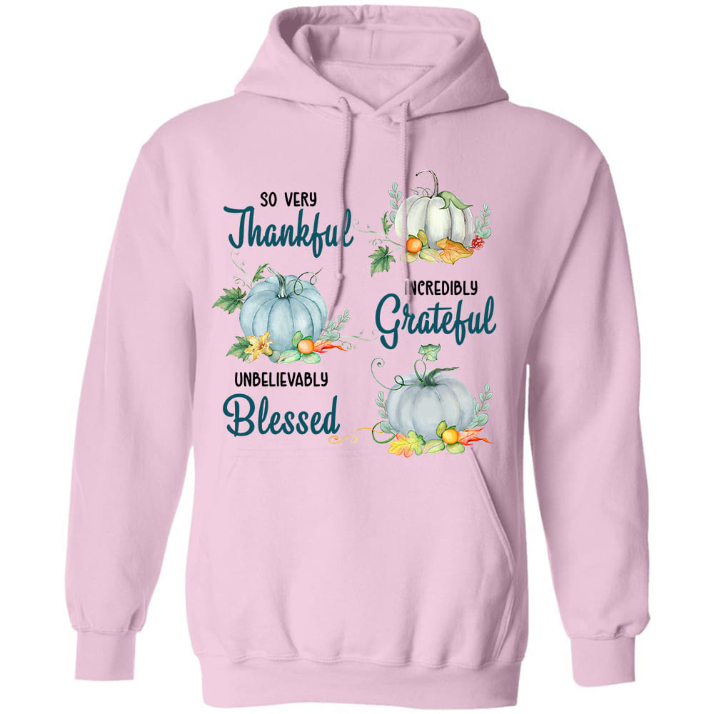 Pumpkin - So very thankful, incredibly grateful, unbelievably blessed - White Apparel