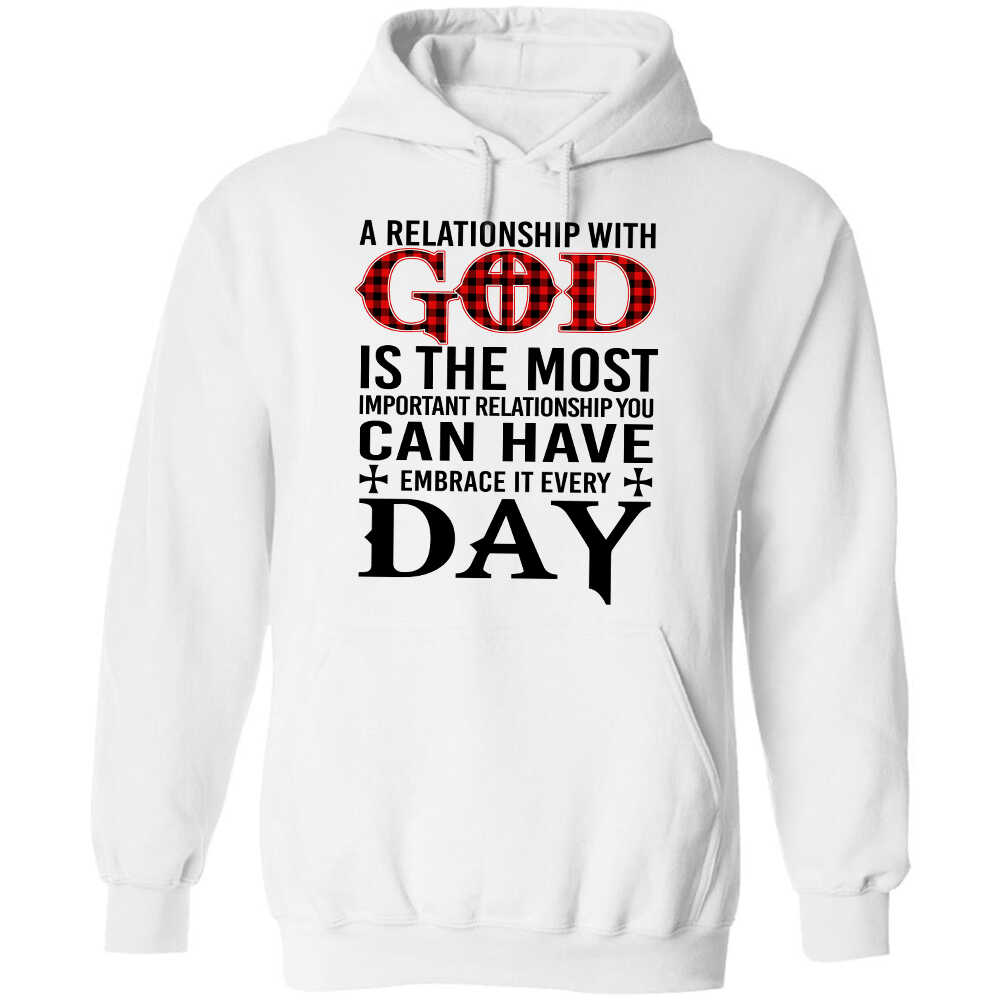 Jesus - A relationship with God is the most important relationship - White Apparel