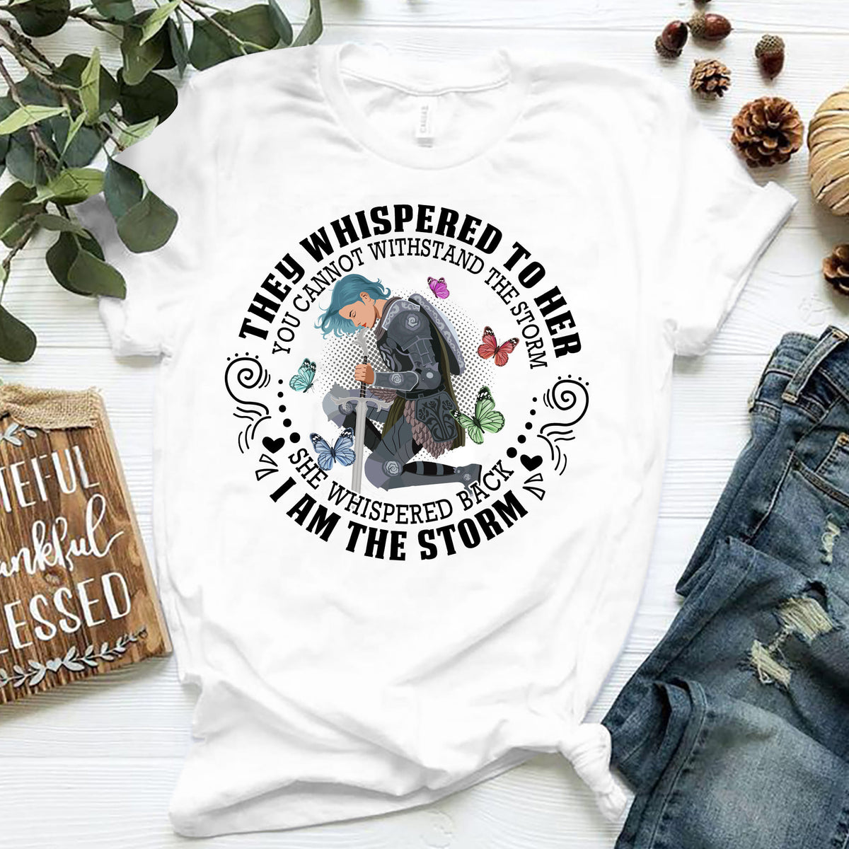 Amazing woman warrior - I am the storm Jesus White Apparel