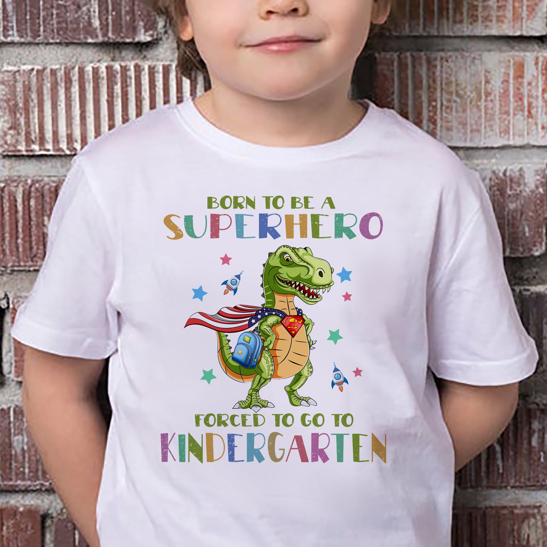 Dinosaur - Born to be a superhero - Kid T-shirt