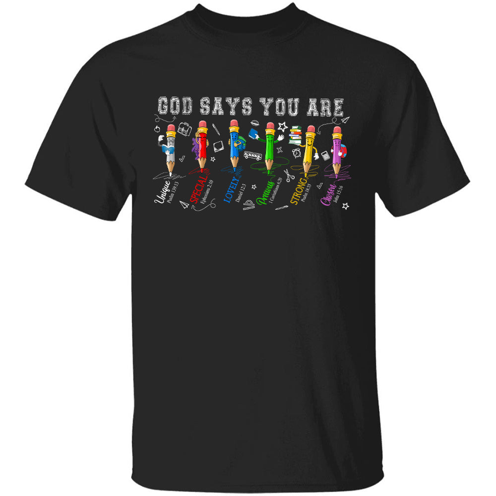 School - God says you are Jesus Kid Apparel