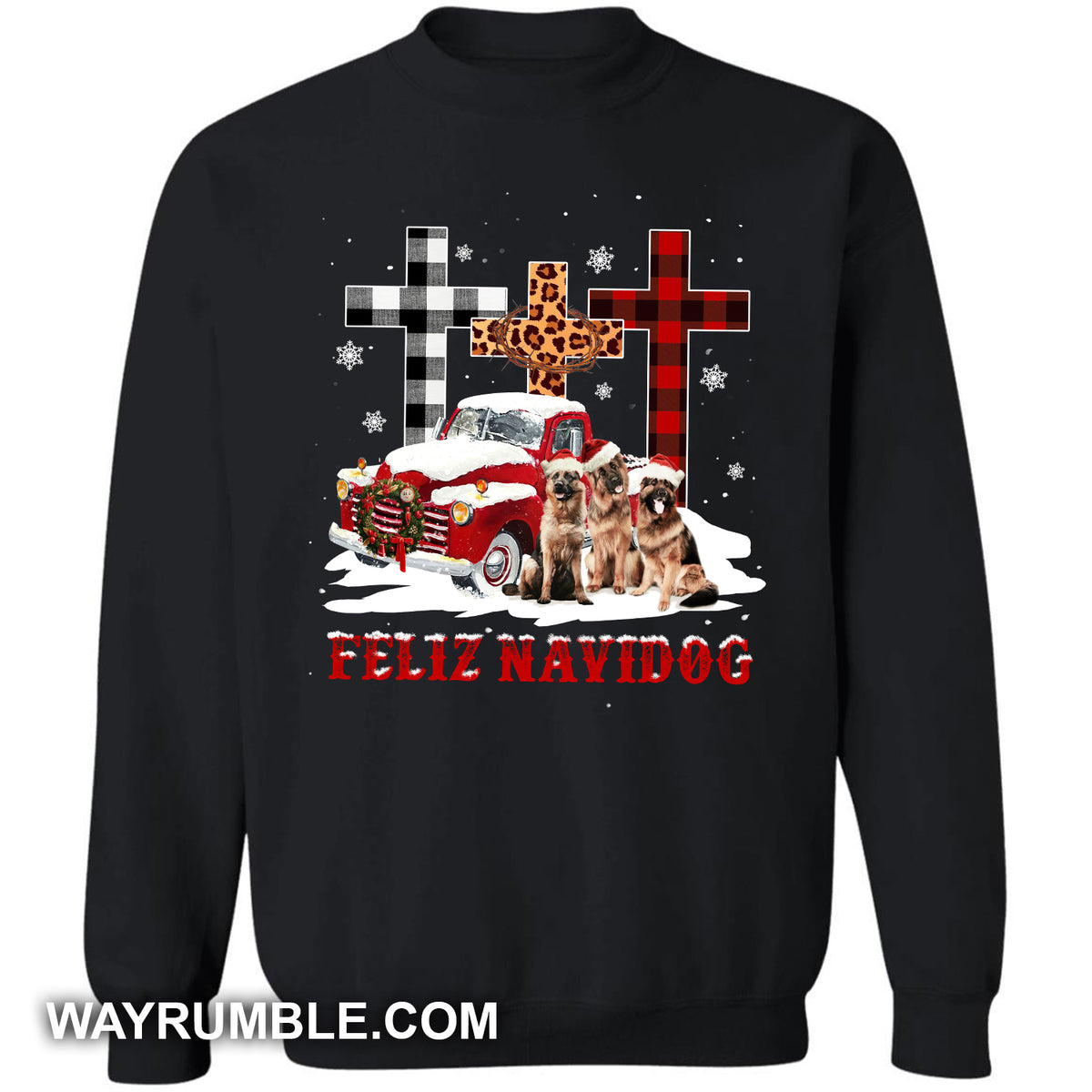 German Shepherd - Feliz Navidog Dog Apparel