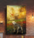 Jesus Painting, Pit bull, Flower Field, Horizon, To the beautiful world - Pit bull Portrait Canvas Prints, Wall Art