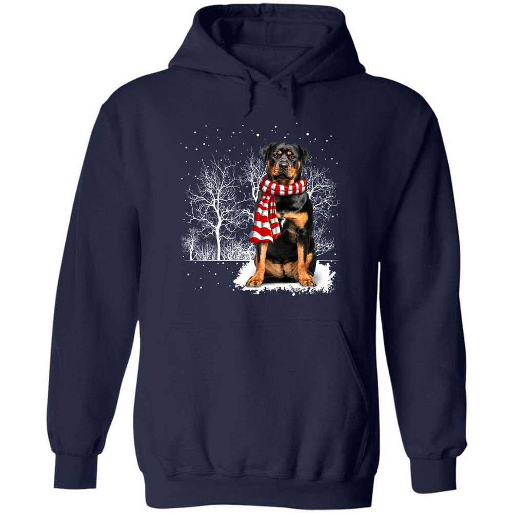 Rottweiler in winter night Apparel