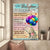 Mom to daughter, Baby Elephant, Colorful balloons, Be awesome everyday - Family Portrait Canvas Prints, Wall Art