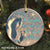 To my daughter - Sand foot - You never walk alone - Family Circle Ceramic Ornament