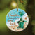To my daughter - Turtle with the beach - I always have your back - Family Circle Ceramic Ornament - Cerami