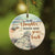 To my daughter - Turtle - I always have your back - Circle Ceramic Ornament - Ceramic Ornament