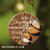 To my daughter - Feet - You never walk alone - Circle Ceramic Ornament