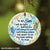 To my son - Seahorse - I will be right behind you - Family Circle Ceramic Ornament