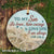 To my son - Starfish - I am always with you  - Circle Ceramic Ornament