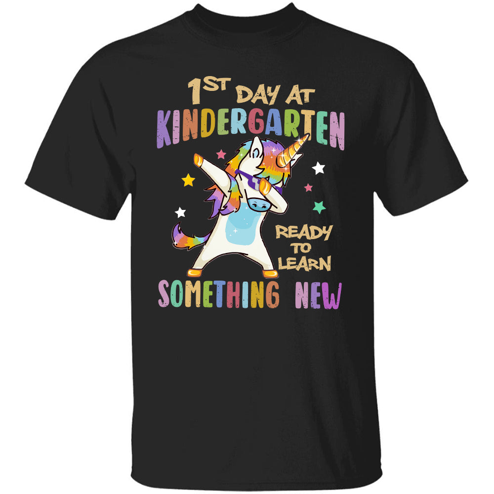 Unicorn - 1st day at kindergarten, ready to learn something new - Unicorn Kid T-shirt
